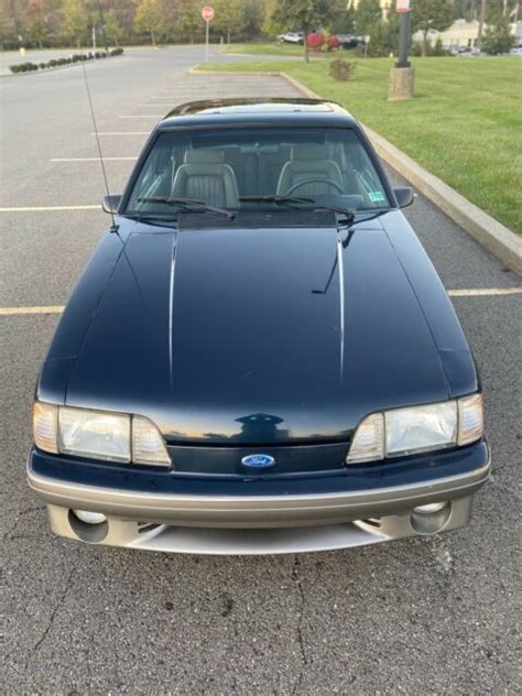 1990 Ford Mustang Gt 50 5 Speed Original 28k Miles Blue Clean Survivor