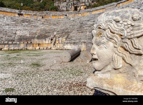 Antalya Myra Rock Tombs Made Of Stone In The Ancient City Of Gorgon