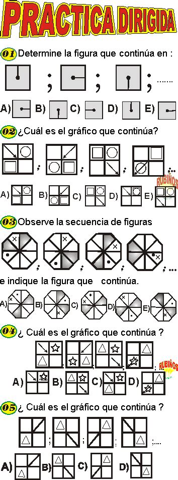 Secuencias Con Figuras Ejemplos Y Ejercicios Resueltos Pdf Psicotecnico