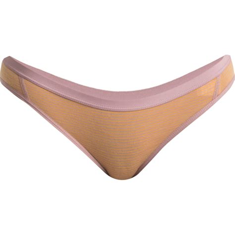 Icebreaker Merino Siren Bikini Slip Dames Crystal Solar Stripe BIKE24