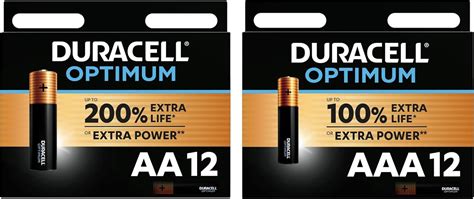 Duracell Optimum Aa And Aaa Alkaline Batteries [combo Pack Of 24] 1 5 Volts Lr6 Lr03 Mx1500