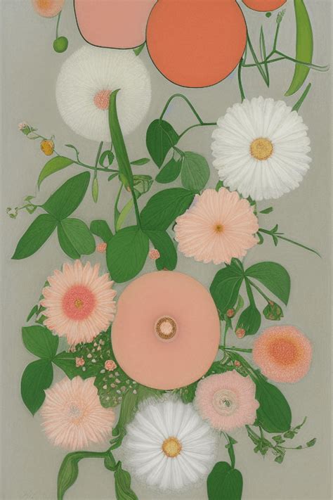 Hilma Af Klint Realistic Flowers Graphic · Creative Fabrica