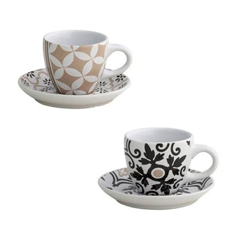 Brandani Tazzina Caffe Alhambra Set Pz Stoneware