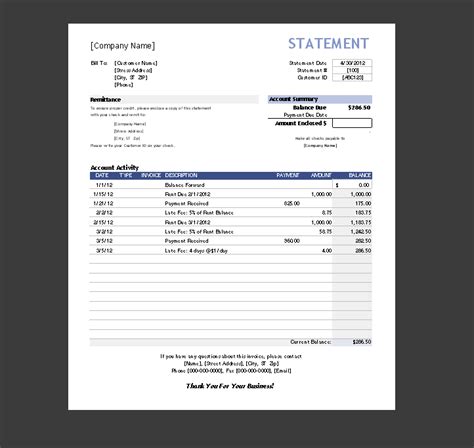 7 Contoh Template Nota Excel Dan Word Download Di Sini Pinhome