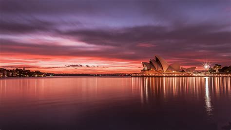 Wallpaper Sunset Sea Cityscape Night Reflection Sky Sunrise