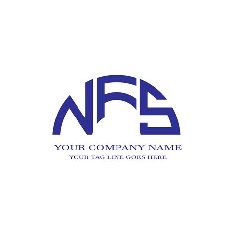 Nfs Letter Logo Creative Design With Vector Graphic Vector Art