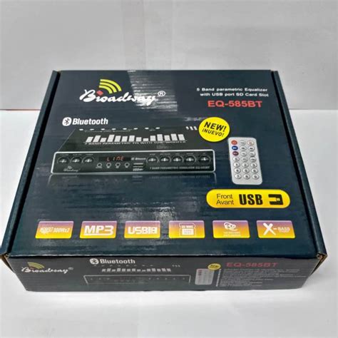 EQ 585BT Broadway 5 Band Parametric Equalizer With USB Port SD Card