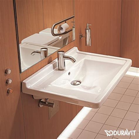 Duravit Starck 3 Vital Washbasin Barrier Free White With 1 Tap Hole