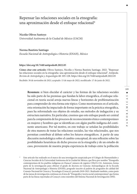 PDF Repensar las relaciones sociales en la etnografía una