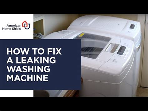 How To Fix A Leaking Washing Machine Diy Repair Ahs Youtube