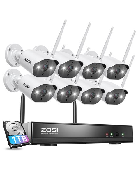 Zosi Ch K Wireless Security Camera System With Tb Hard Drive X Mp