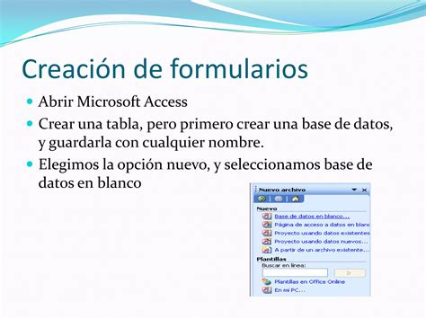 Creación de formularios PPT