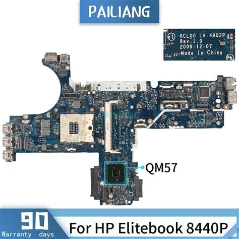 Pailiang Placa Base Para Ordenador Port Til Hp Elitebook P Core