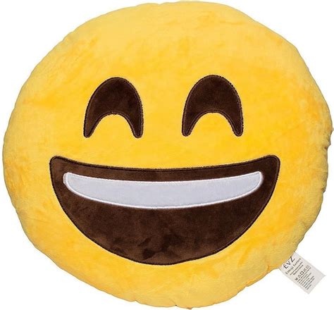 Evz Emoji Smile Face Emoticon Cushion Stuffed Plush Soft