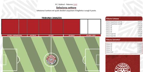 Sudtirol Palermo Biglietti In Vendita Per Il Settore Ospiti Le Info