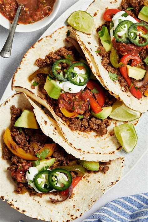 Ground Beef Fajitas - Crumb Top Baking