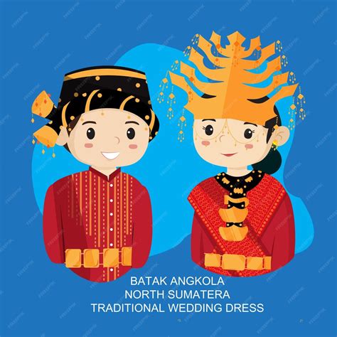 Premium Vector Batak Angkola Traditional Wedding Dress