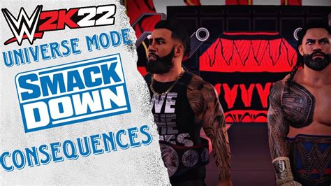 Wwe K Universe Mode Smackdown Consequences Youtube