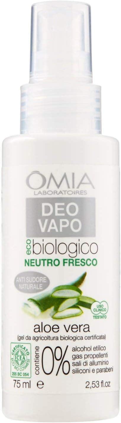 Omia Deo Vapo Eco Biologico Con Aloe Vera Antitraspirante Naturale