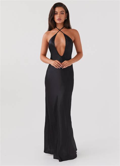 Noir Symphony Maxi Dress Black Peppermayo