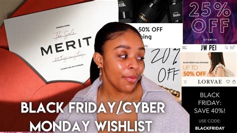 Black Friday Cyber Monday 2022 Wishlist Youtube