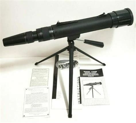 Tasco 21eb Spotting Scope 15x 45 X 50mm With Tripod And Lens Cover For