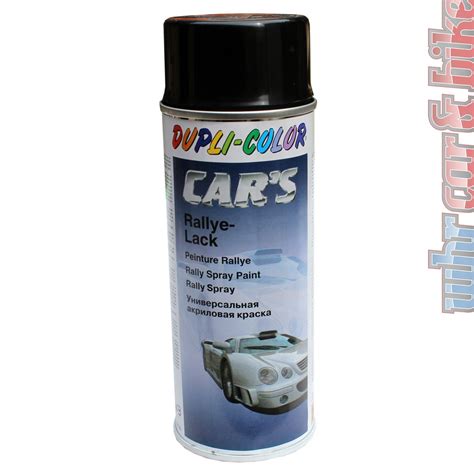 Dupli Color Rallye Lack 400ml schwarz glänzend Car s Acryl Spray