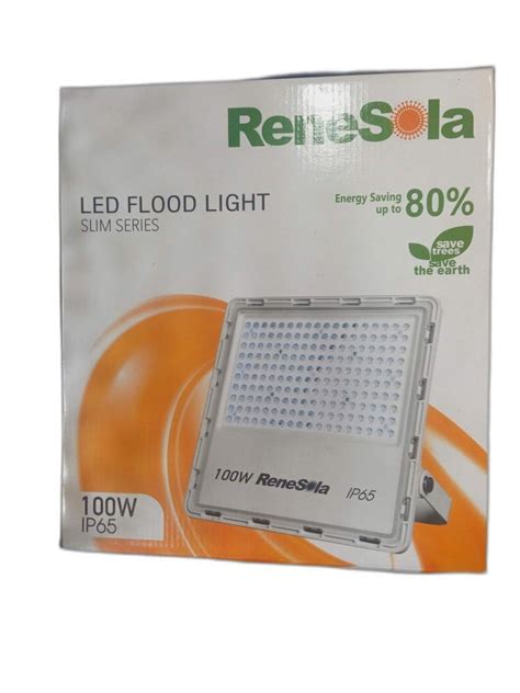 Model Name Number 6500k 3000k Ip65 Slim Series Renesola 100w Led Flood