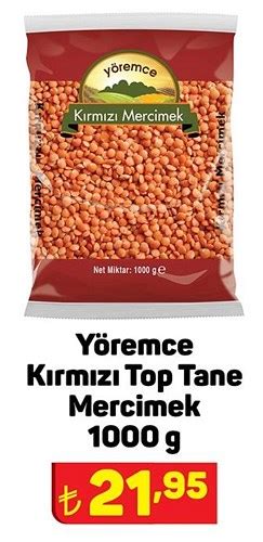 Y Remce K Rm Z Top Tane Mercimek G Ndirimde Market