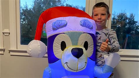 New Bluey Christmas Inflatable Review Unboxing Athomestore