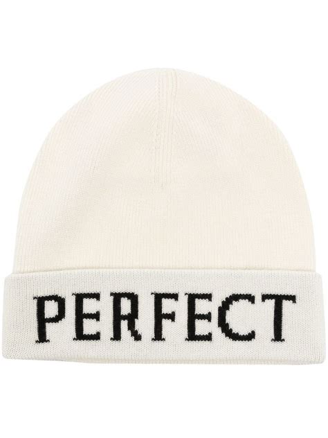 Perfect Moment Logo Intarsia Merino Wool Beanie Editorialist