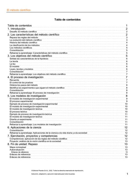 1 El Metodo Cientifico Pdf Teoría Método Científico