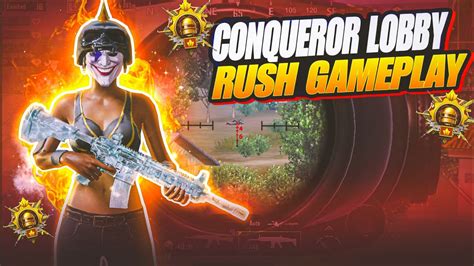 Conqueror Lobby Rush Gameplay Battleground Mobile India YouTube