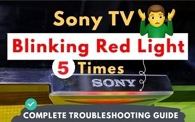 Sony Tv Blinking Red Light Times Here S Why Fixes Techprofet