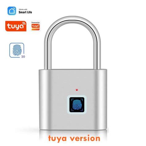 Tuya Silver Cadenas Biom Trique Intelligent Empreintes Digitales En