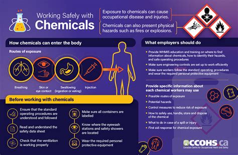 Ccohs Working Safely With Chemicals Infographic