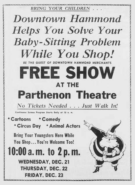 Parthenon Theatre In Hammond In Cinema Treasures