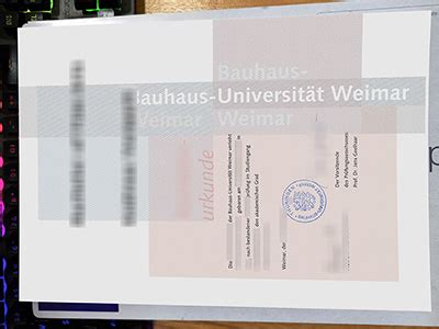 The Secrets Behind Making Fake Bauhaus Universit T Weimar Urkunde