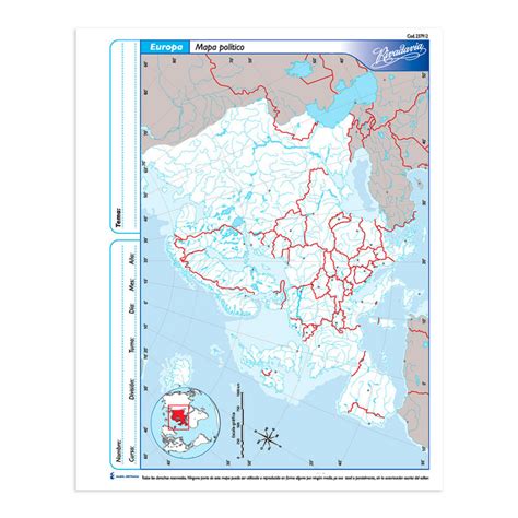 Mapa Europa Pol Tico Rivadavia N Block De Mapas