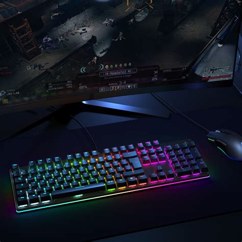 AUKEY KM-G12 Mechanical Keyboard Blue Switches 104-key