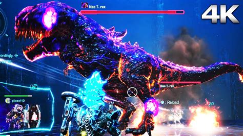 Exoprimal Neo T Rex Boss Fight K Ultra Hd Youtube