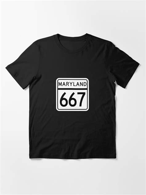 Maryland State Route 667 Area Code 667 T Shirt By Srnac Redbubble