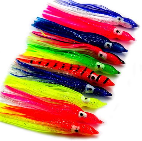 Amazon 100pcs Soft Plastic Octopus Fishing Lures Squid Skirt Soft