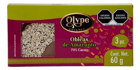 Caja Olype Obleas Amaranto Cacao 60g MercadoLibre