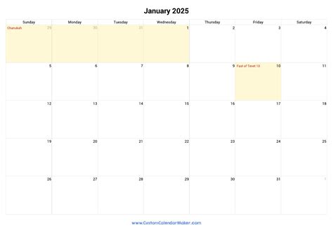 January Religious Holidays Calendar Jonis Mahalia