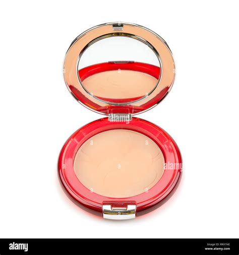 Powder For Makeup Isolated On White Background Stock Photo Alamy