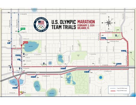 2024 Us Olympic Team Trials — Marathon Course Map By Sarahlinehan