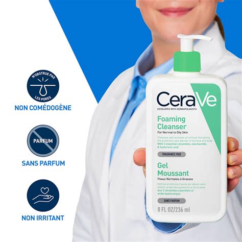 CeraVe Gel Moussant Nettoyant Peau Normale à Grasse parax