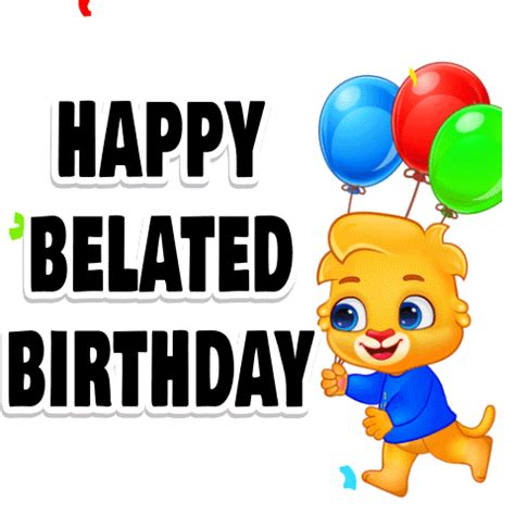 Happy Birthday Happy Belated Birthday Sticker Happy Birthday Happy