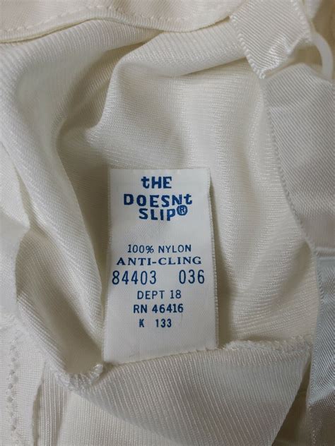 Vintage Lingerie 1980s 90s Sears Ivory Nylon Anti C Gem